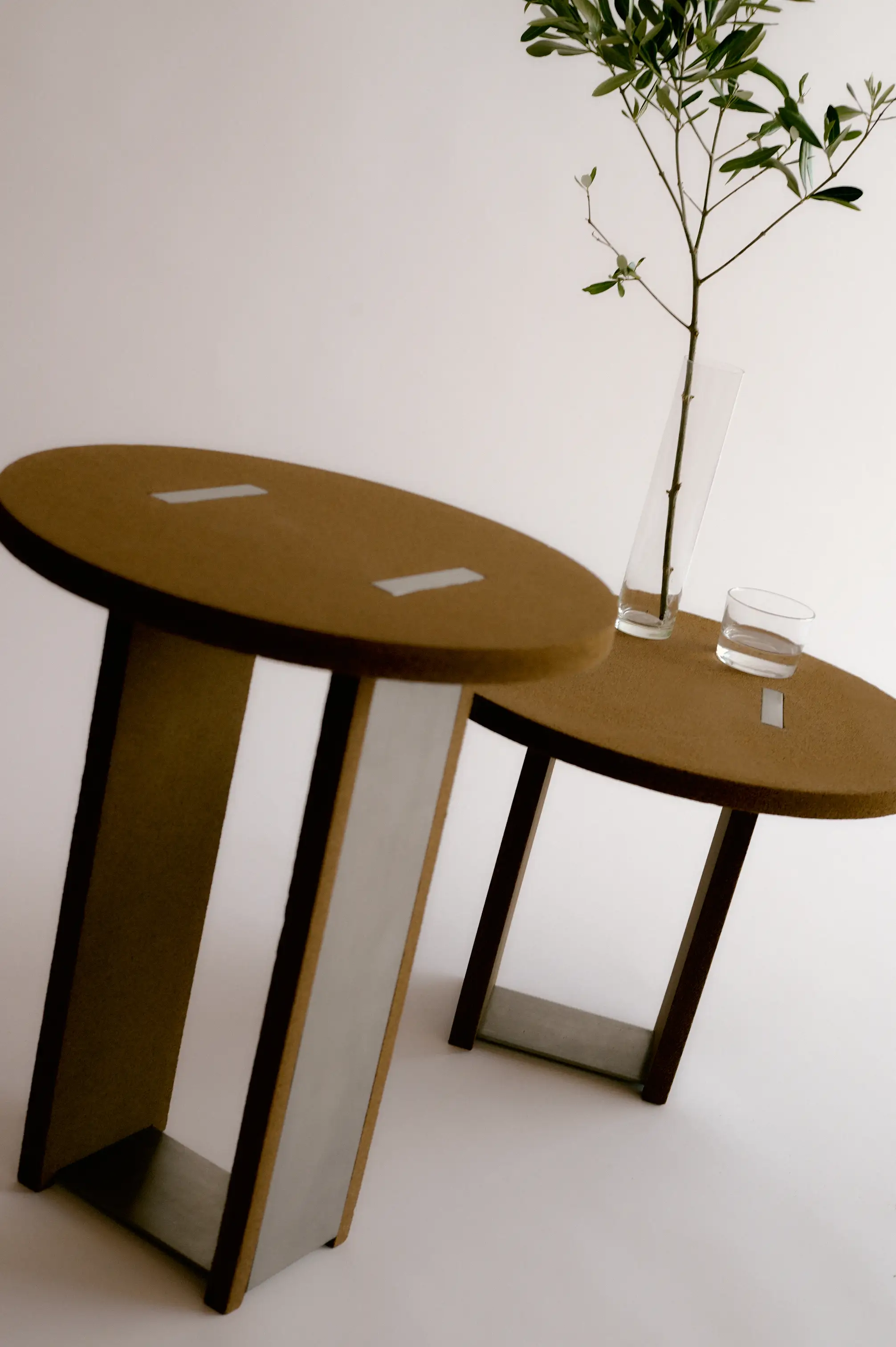 Design object made from olive pit composite, demonstrating circular material sourcing and vernacular knowledge in Portugal